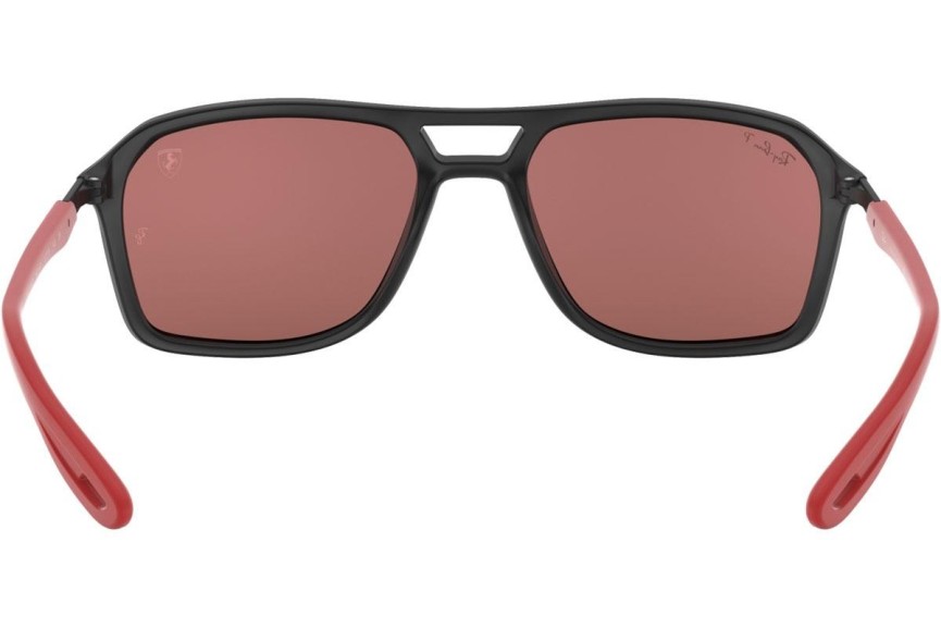 Okulary przeciwsłoneczne Ray-Ban RB4329M F602H2 Polarized Prostokątne Czarne