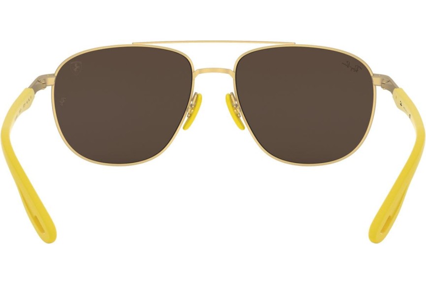 Okulary przeciwsłoneczne Ray-Ban Scuderia Ferrari Collection RB3659M F03873 Pilotki (Aviator) Złote