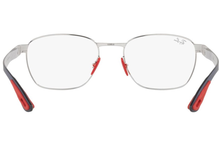 Okulary korekcyjne Ray-Ban Scuderia Ferrari Collection RX6480M F069 Prostokątne Srebrne