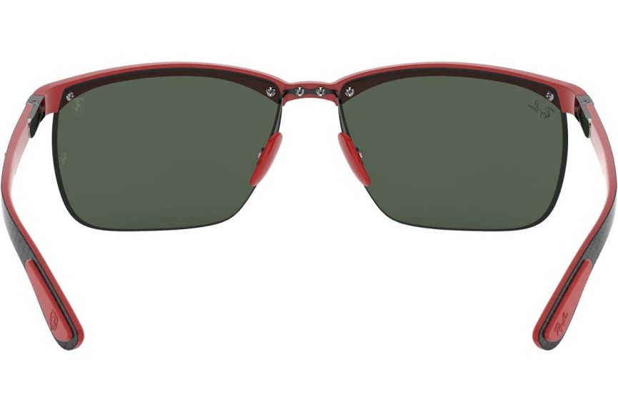Okulary przeciwsłoneczne Ray-Ban Scuderia Ferrari Collection RB8324M F05071 Prostokątne Brązowe