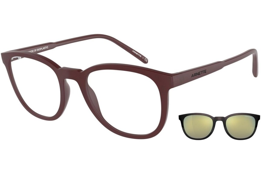 Okulary korekcyjne Arnette Momos AN4289 27841W Okrągłe Czerwone