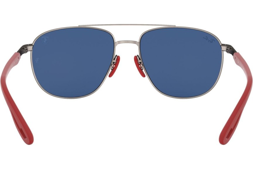 Okulary przeciwsłoneczne Ray-Ban Scuderia Ferrari Collection RB3659M F03780 Pilotki (Aviator) Srebrne