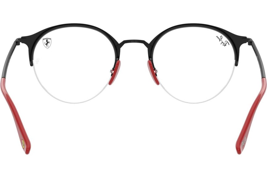 Okulary korekcyjne Ray-Ban Scuderia Ferrari Collection RX3578VM F041 Okrągłe Czarne