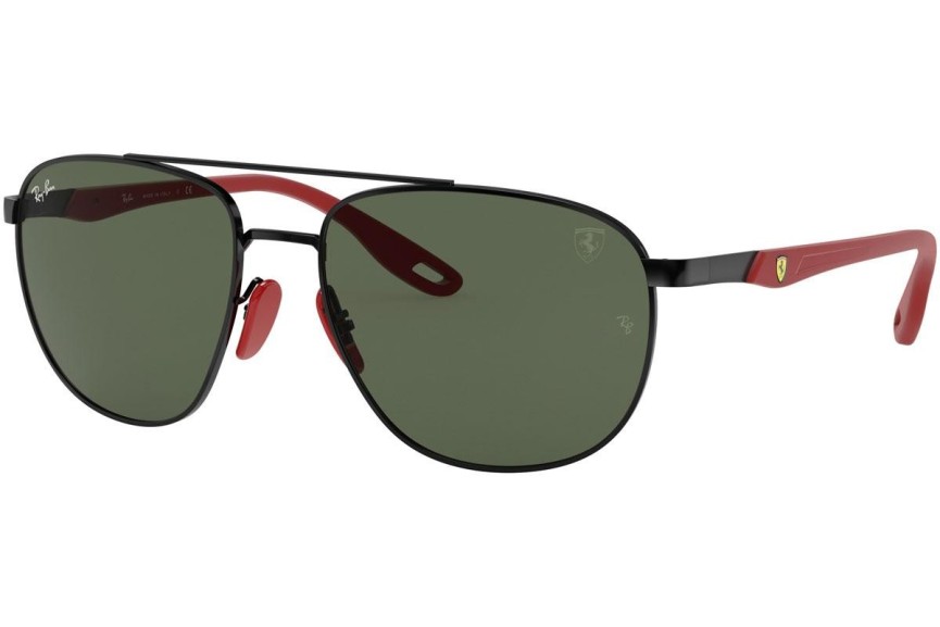 Okulary przeciwsłoneczne Ray-Ban Scuderia Ferrari Collection RB3659M F02871 Pilotki (Aviator) Czarne