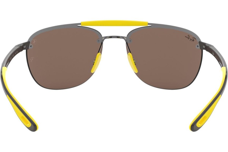 Okulary przeciwsłoneczne Ray-Ban Scuderia Ferrari Collection RB3662M F03073 Pilotki (Aviator) Szare