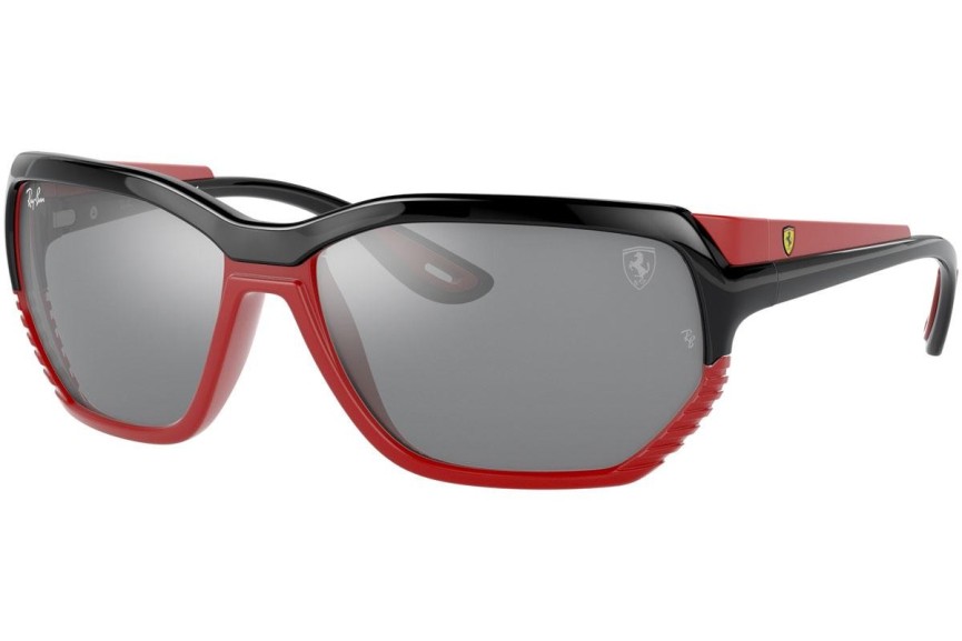 Okulary przeciwsłoneczne Ray-Ban RB4366M F6766G Prostokątne Czarne