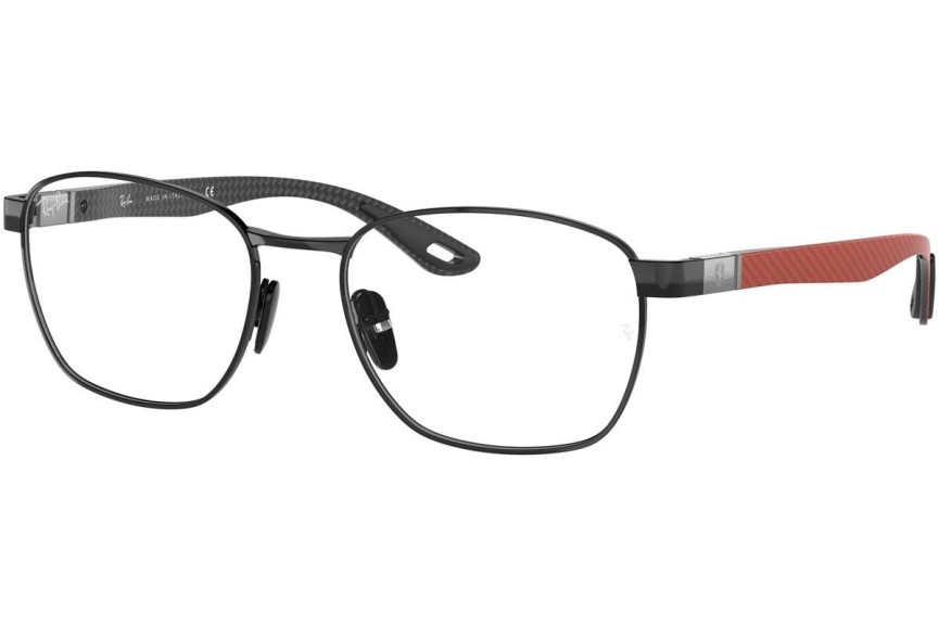 Okulary korekcyjne Ray-Ban Scuderia Ferrari Collection RX6480M F028 Prostokątne Czarne