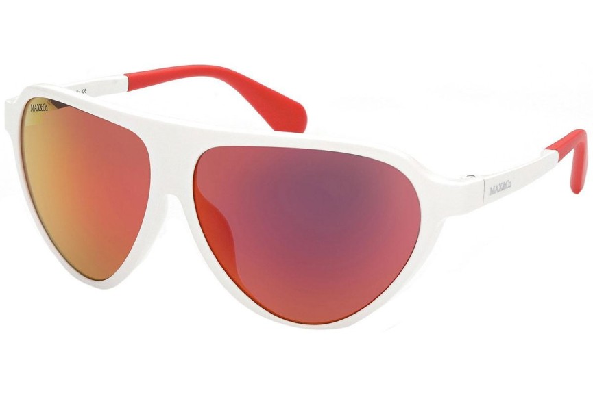 Okulary przeciwsłoneczne Max&Co. MO0023 21Z Pilotki (Aviator) Białe