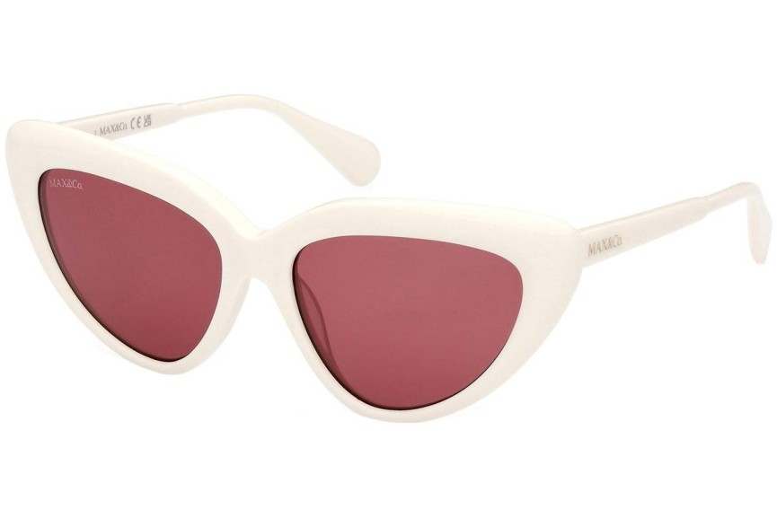 Okulary przeciwsłoneczne Max&Co. MO0047 21S Kocie oczy Białe