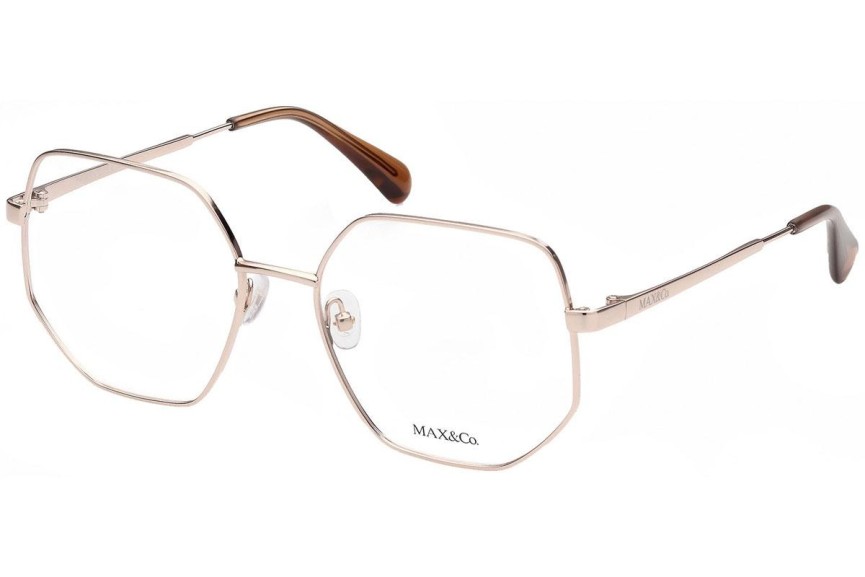 Okulary korekcyjne Max&Co. MO5037 028 Nieregularny Złote