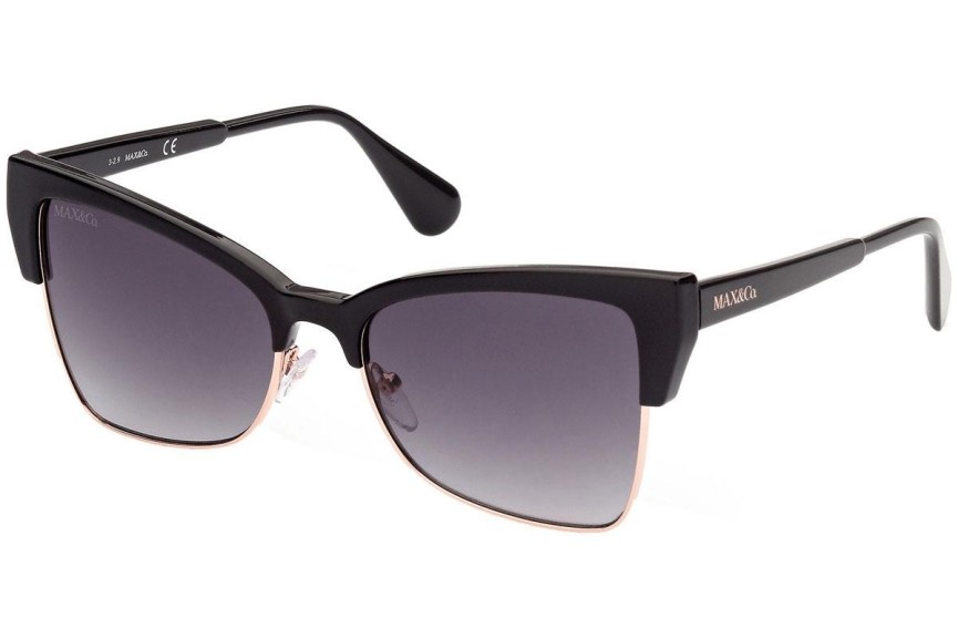 Okulary przeciwsłoneczne Max&Co. MO0004 01B Kocie oczy Czarne
