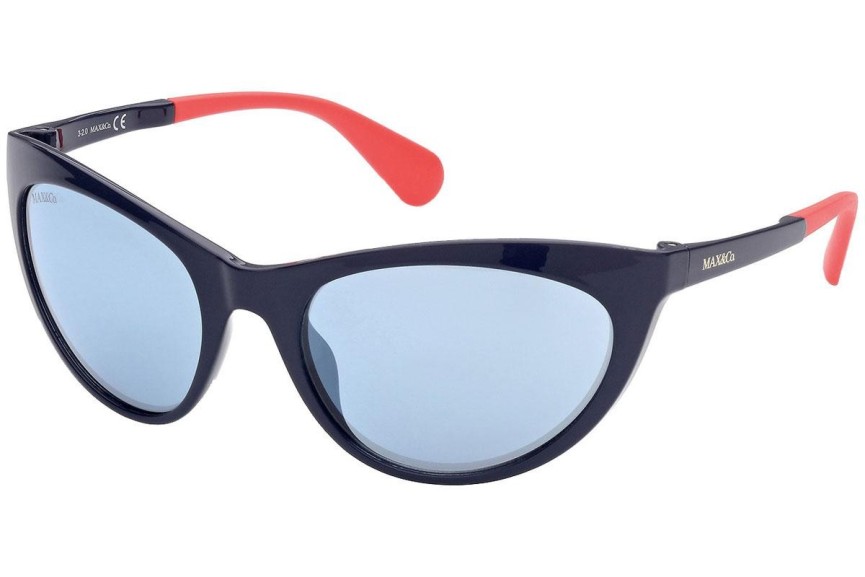 Okulary przeciwsłoneczne Max&Co. MO0037 90X Kocie oczy Niebieskie