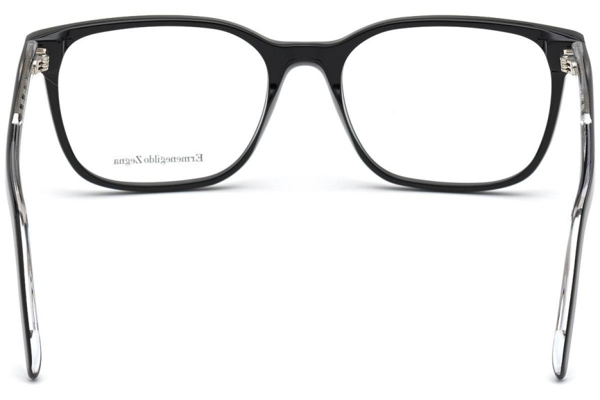 Okulary korekcyjne Zegna EZ5203 001 Kwadratowe Czarne
