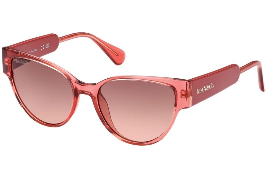 Okulary przeciwsłoneczne Max&Co. MO0053 66F Kocie oczy Czerwone