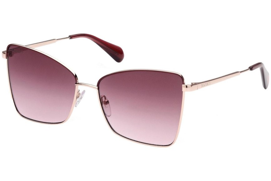 Okulary przeciwsłoneczne Max&Co. MO0027 28T Kocie oczy Złote