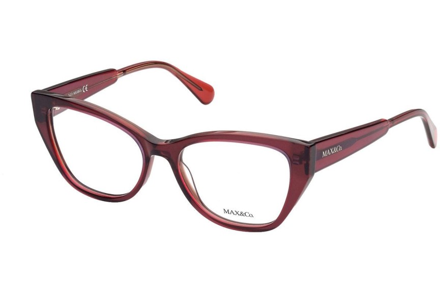 Okulary korekcyjne Max&Co. MO5028 068 Kocie oczy Czerwone