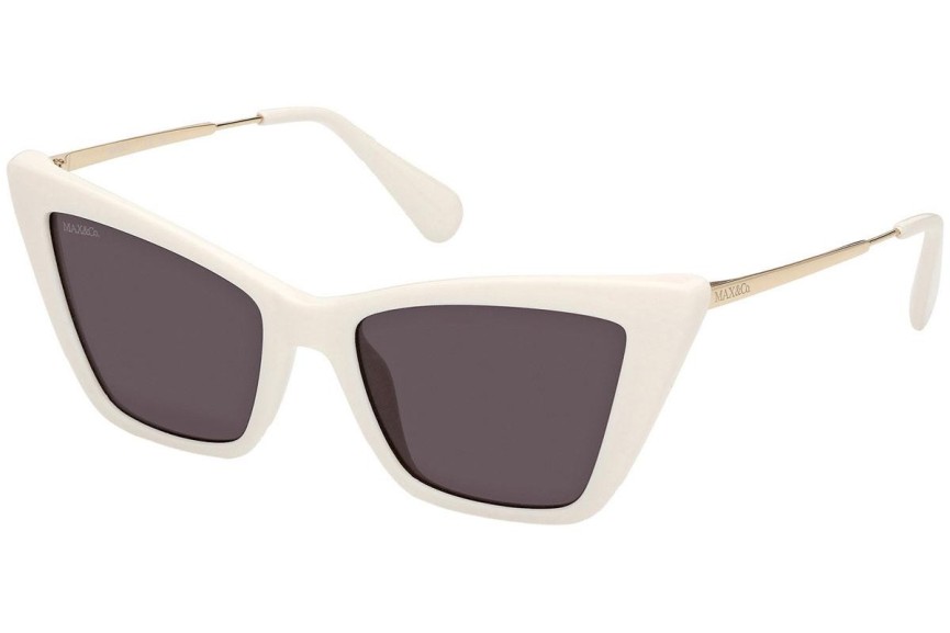Okulary przeciwsłoneczne Max&Co. MO0057 21A Kocie oczy Białe