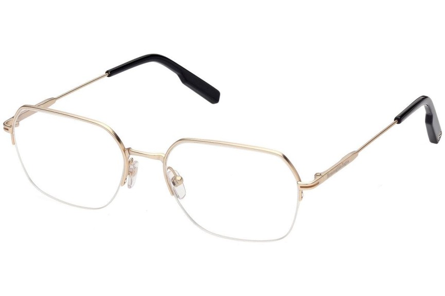 Okulary korekcyjne Zegna EZ5226 032 Prostokątne Złote
