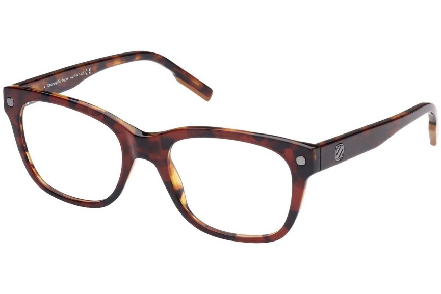 Okulary korekcyjne Zegna EZ5230 068 Kwadratowe Czerwone