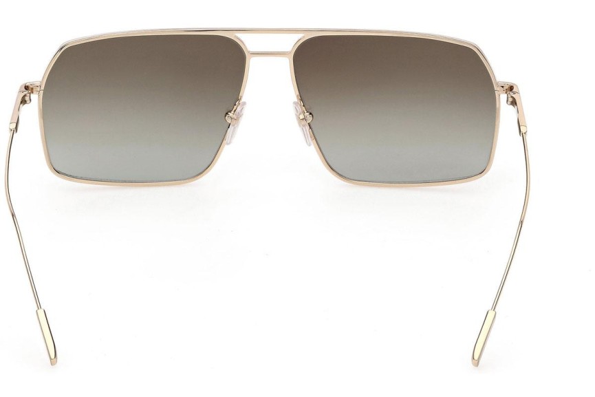 Okulary przeciwsłoneczne Zegna EZ0193 32G Pilotki (Aviator) Złote