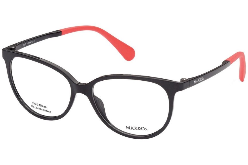 Okulary korekcyjne Max&Co. MO5025 001 Kocie oczy Czarne
