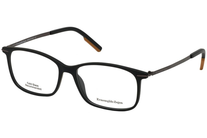 Okulary korekcyjne Zegna EZ5172 002 Kwadratowe Czarne