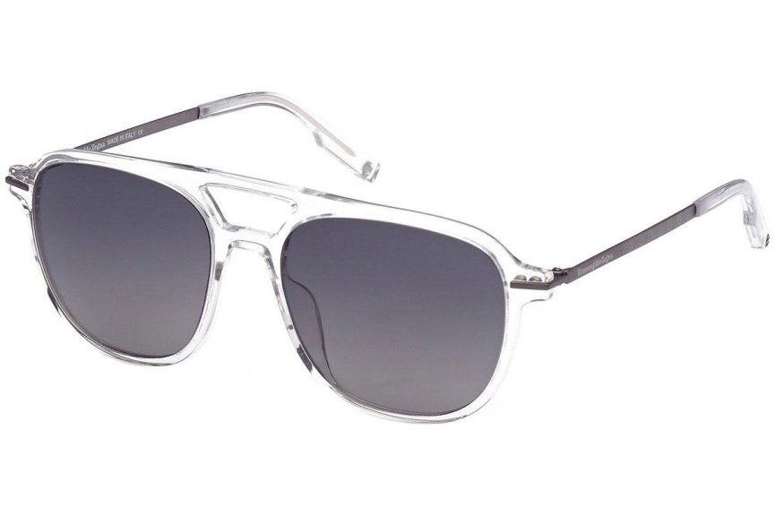 Okulary przeciwsłoneczne Zegna EZ0191 26A Pilotki (Aviator) Przezroczyste