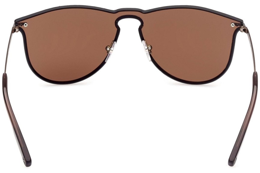 Okulary przeciwsłoneczne Zegna EZ0190 45E Pojedyncze | Shield Brązowe