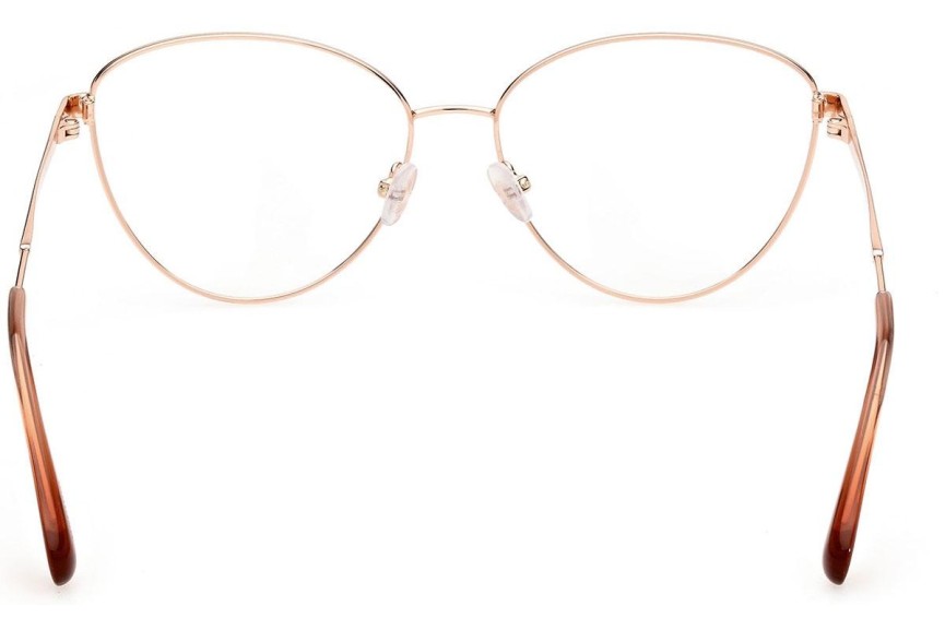Okulary korekcyjne Max&Co. MO5006 33A Kocie oczy Złote