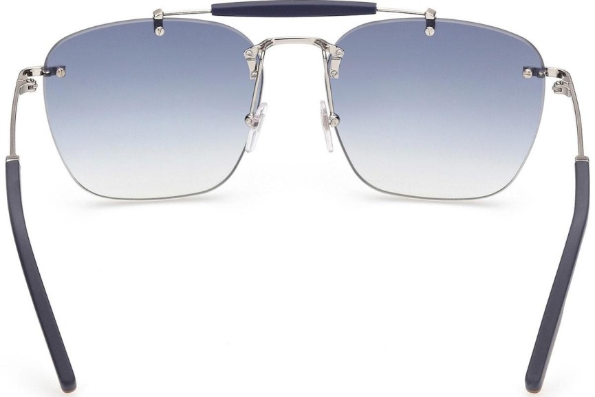 Okulary przeciwsłoneczne Zegna EZ0155 16X Kwadratowe Srebrne