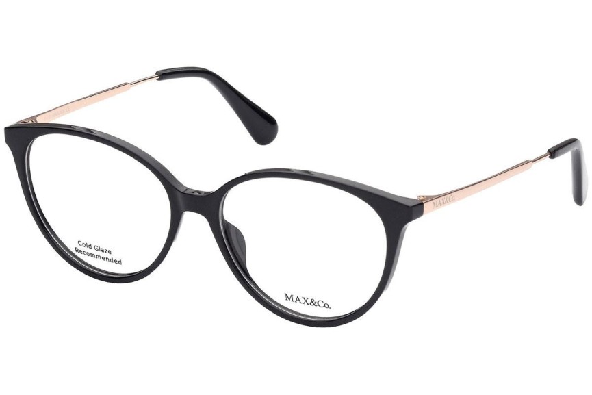 Okulary korekcyjne Max&Co. MO5023 001 Kocie oczy Czarne