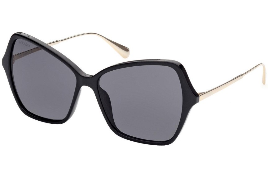Okulary przeciwsłoneczne Max&Co. MO0033 01A Kocie oczy Czarne