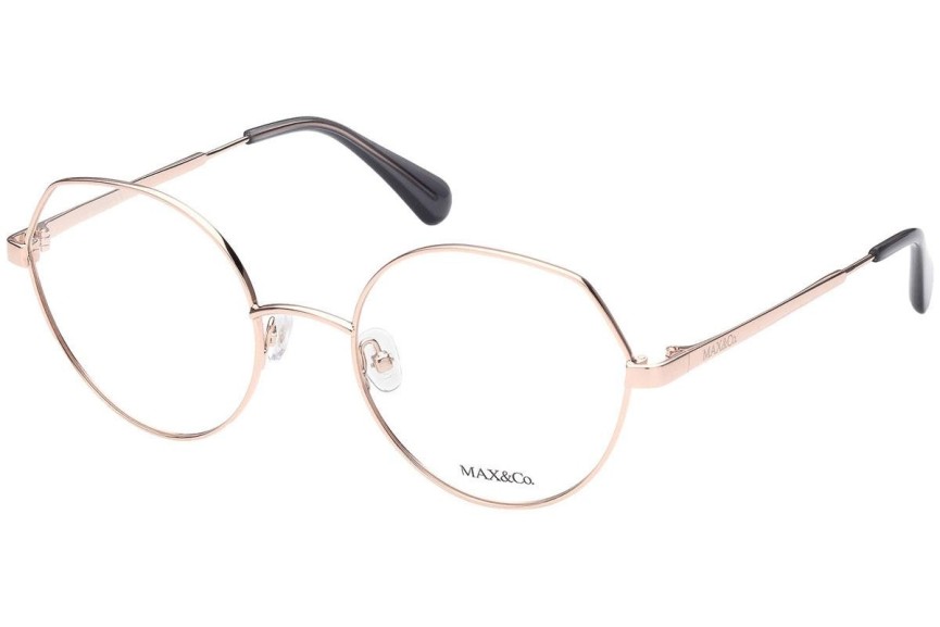 Okulary korekcyjne Max&Co. MO5017 033 Okrągłe Złote