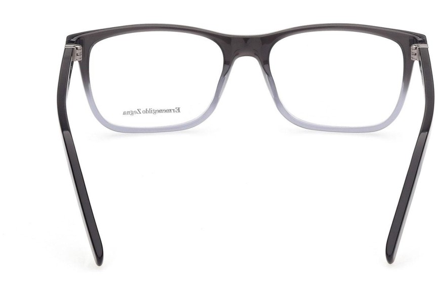 Okulary korekcyjne Zegna EZ5187 005 Kwadratowe Czarne