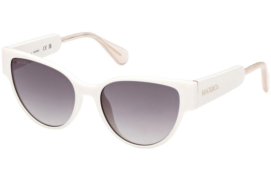 Okulary przeciwsłoneczne Max&Co. MO0053 21B Kocie oczy Białe