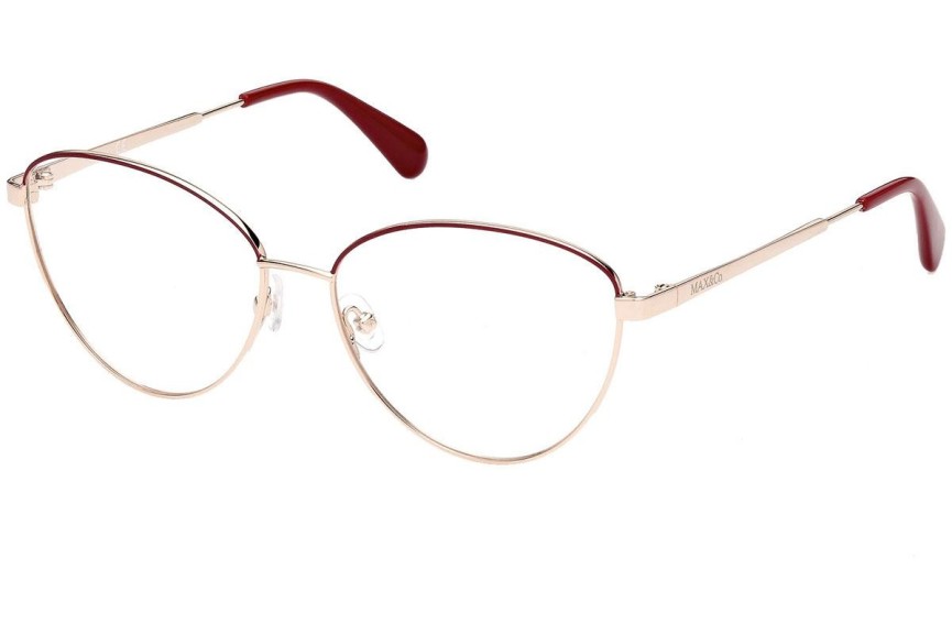Okulary korekcyjne Max&Co. MO5006 28A Kocie oczy Złote