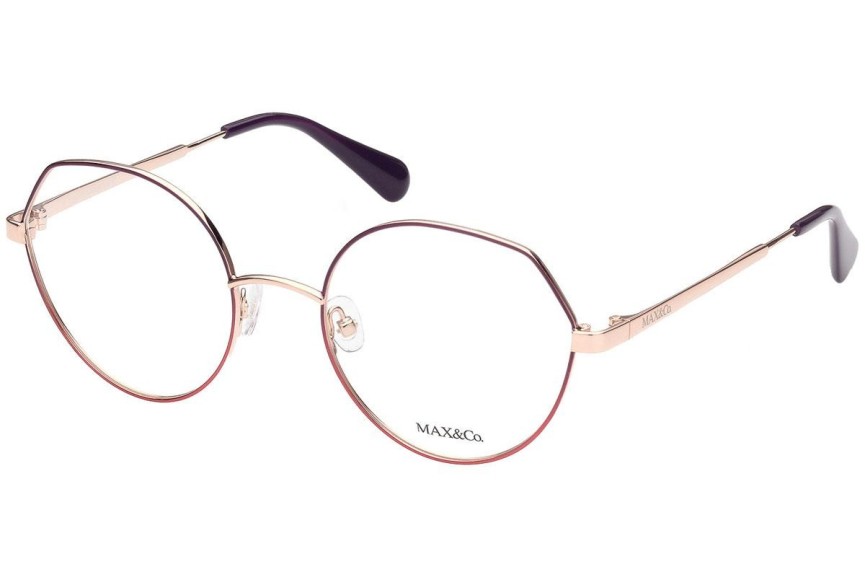 Okulary korekcyjne Max&Co. MO5017 028 Okrągłe Złote