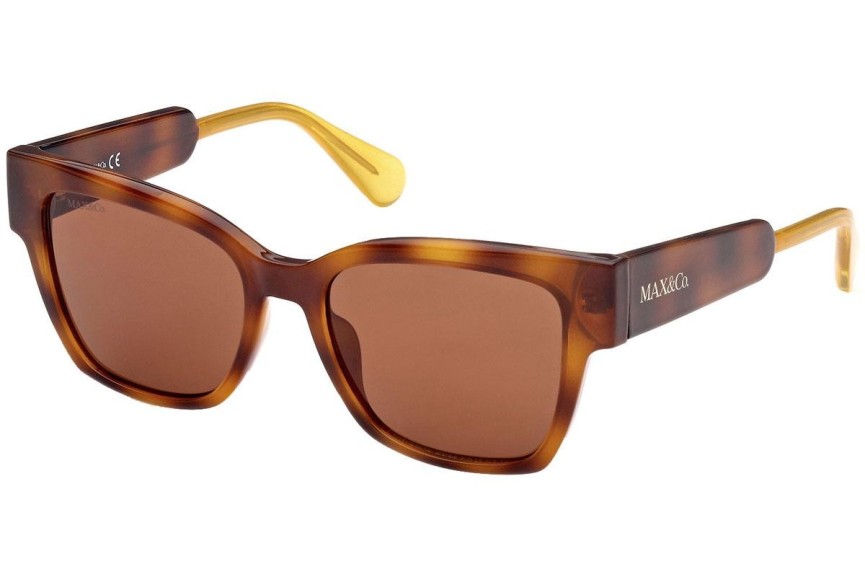 Okulary przeciwsłoneczne Max&Co. MO0045 52E Kwadratowe Havana