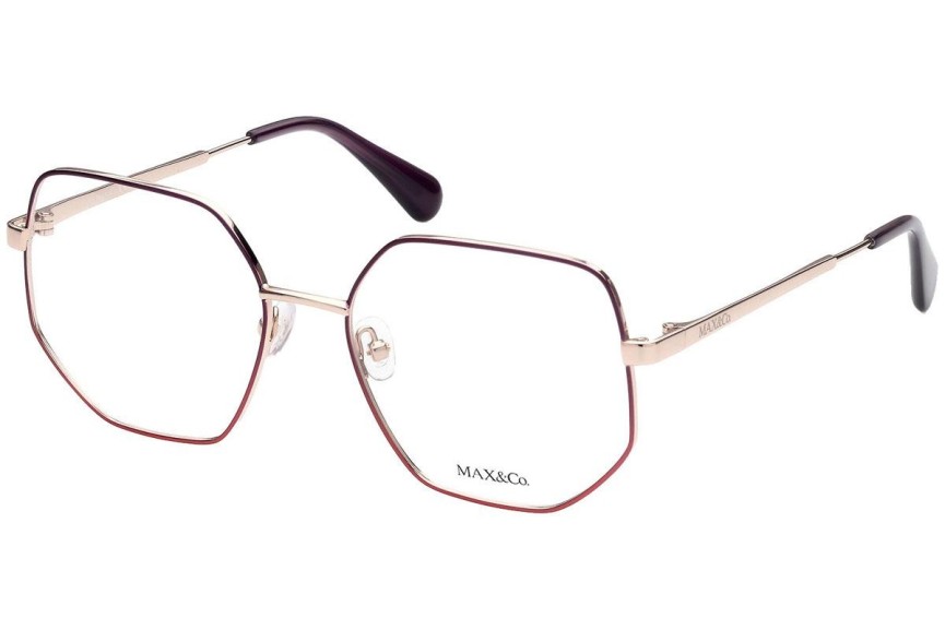 Okulary korekcyjne Max&Co. MO5037 28A Nieregularny Złote