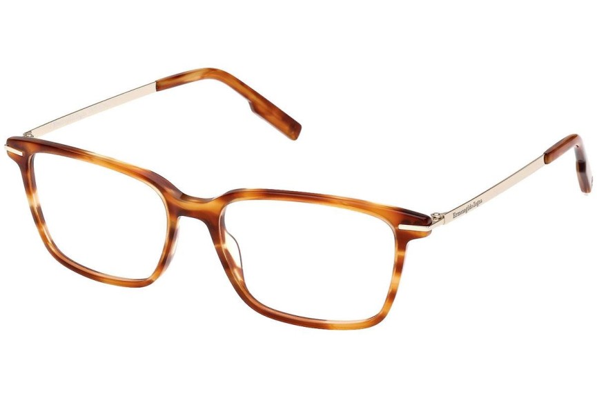 Glasses Zegna EZ5246 052 Kwadratowe Havana