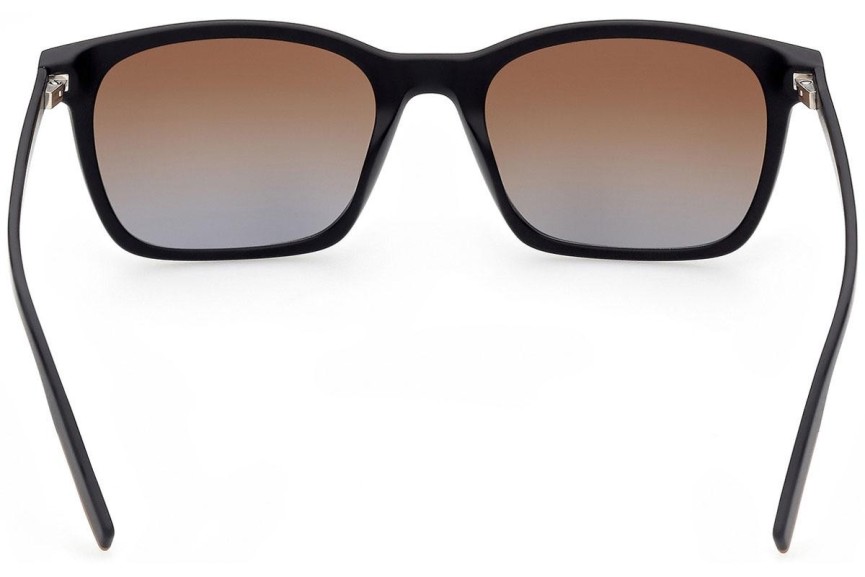 Okulary przeciwsłoneczne Zegna EZ0181 02F Kwadratowe Czarne
