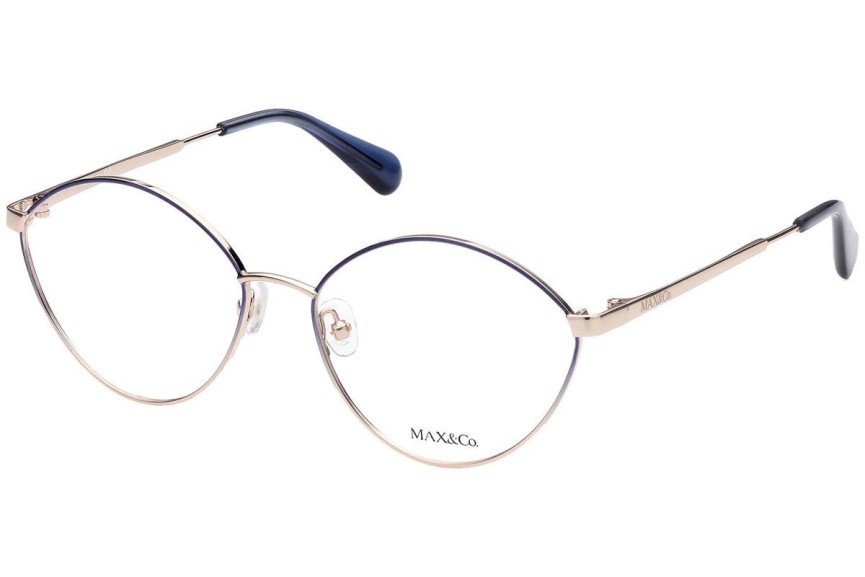 Okulary korekcyjne Max&Co. MO5034 28A Okrągłe Złote
