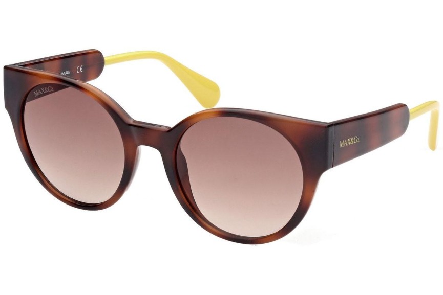 Okulary przeciwsłoneczne Max&Co. MO0035 52F Okrągłe Havana