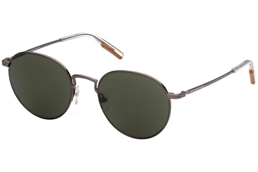 Okulary przeciwsłoneczne Zegna EZ0186 14N Okrągłe Szare