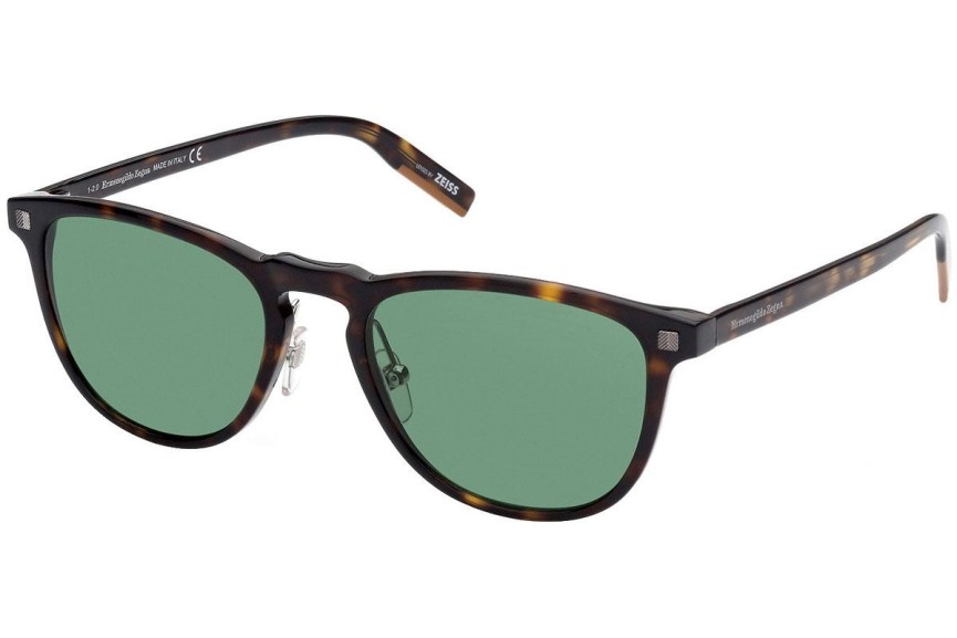 Ochelari de soare Zegna EZ0182 52N Pătrați Havana