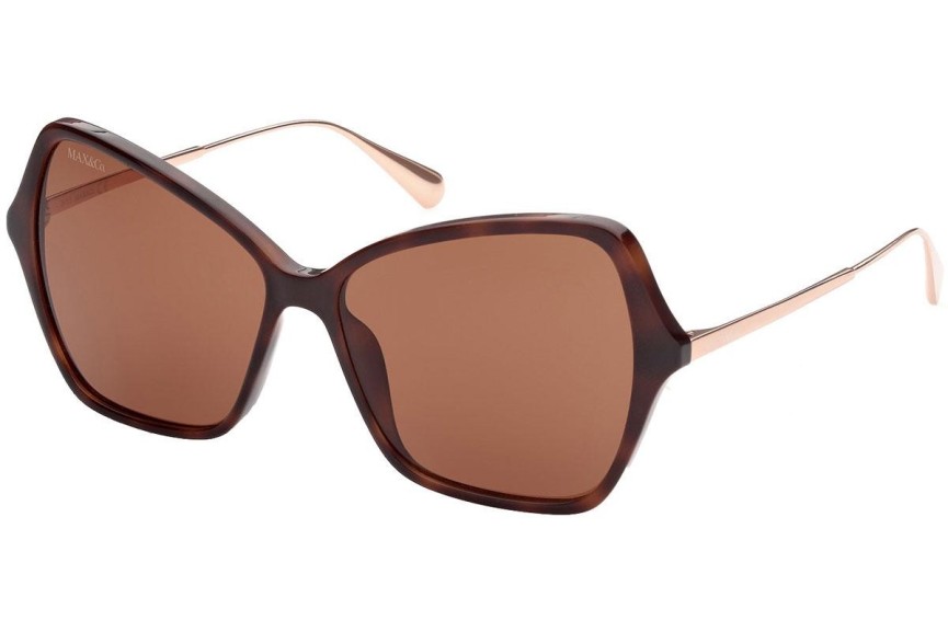 Okulary przeciwsłoneczne Max&Co. MO0033 52E Kocie oczy Havana