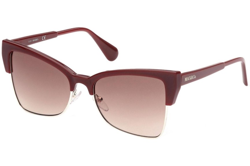 Okulary przeciwsłoneczne Max&Co. MO0004 69F Kocie oczy Czerwone