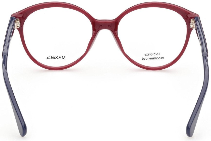Okulary korekcyjne Max&Co. MO5021 066 Okrągłe Czerwone