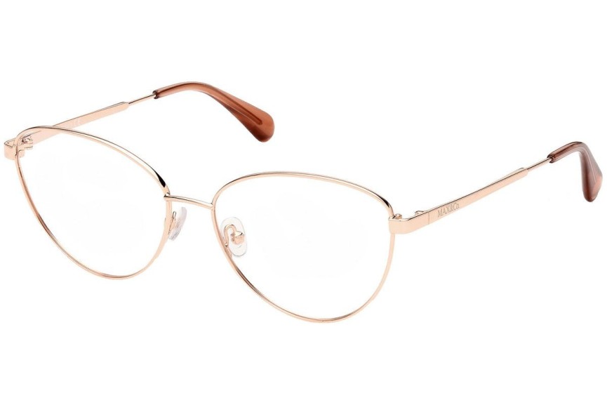 Okulary korekcyjne Max&Co. MO5006 33A Kocie oczy Złote
