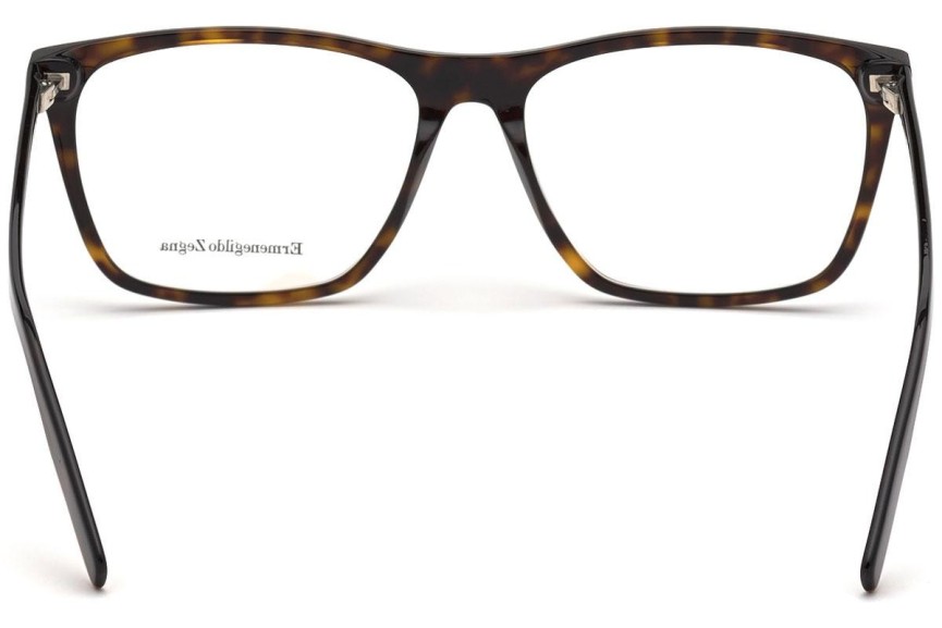 Okulary korekcyjne Zegna EZ5215 52A Kwadratowe Havana